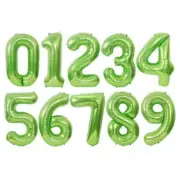 40 inch Green Mylar Foil Balloon Number balloons Letter Float w Helium Birthday