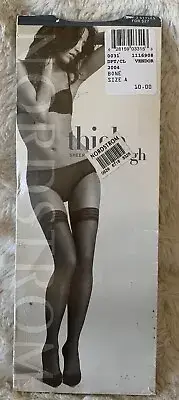 Nordstrom Thigh High Diamond Band Thigh Highs Stockings Size A Bone New