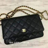 在飛比找蝦皮購物優惠-二手精品 香奈兒 CHANEL WOC WALLET ON 