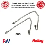Holley Mopar A-Body Power Steering Hardline Kit 6 AN Female Nickel Plated, Steel