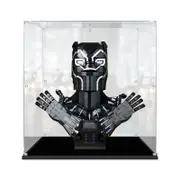 Acrylic Display Case for LEGO 76215 Marvel Black Panther Figure Storage Box Dust Proof Glue Free