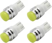 Ruiandsion 4pcs T10 168 194 175 161 COB White Led Indicator Dash Light Bulb DC12V