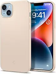 SPIGEN Thin Fit Case Designed for Apple iPhone 14 Plus (2022)[6.7-inch] Exact Fit Ultra Slim PC Hard Cover - Sand Beige