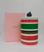 Kate Spade Merry & Bright Stoneware Cookie Jar, "One for Them Two for You" - New