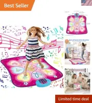 Durable Portable Dance Play Mat with LED Lights & Adjustable Volume for Kids