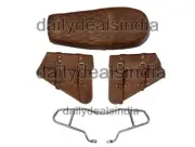 Fit For Royal Enfield GT & Interceptor 650 "BROWN SEAT / PANNIER BAG & MOUNTING"