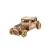 Ukraine Made Ugears Hot Rod Furious Mouse Mechanical Wooden 3D Puzzle Model Kit