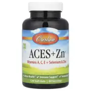 2 X Carlson Labs, Aces + Zn, 120 Soft Gels