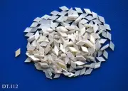 BIG SALE BUY 1 GET 1 FREE SHIP 150Pcs 8x4mm White Mop Inlay Shell Material T112