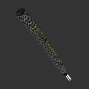 Scotty Cameron Putter Grip Pistolini Plus Black White Texture & Yellow 2023 Golf