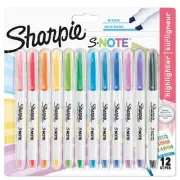 Sharpie 2138233 S-Note Chisel Tip Creative Markers Pack of 12