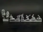 1/72 diecast resin engineers with shovels unpainted model kit