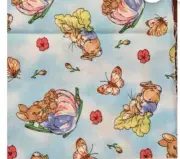 VTG 2003 Peter Rabbit Cabbage Butterflies Florals Beatrix Potter BTFQ