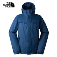 在飛比找蝦皮商城優惠-The North Face北面男款藍色防水透氣保暖連帽三合