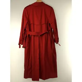 Burberry 外套 長版風衣 大衣 棉 紅色 日本直送 二手