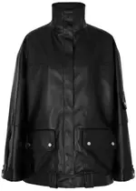 Nanushka Silva Regenerated Leather Jacket - Black - M (UK12 / M) M (UK12 / M)