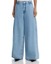 Frame The Drape High Rise Extra Wide Leg Jeans in Sweetheart