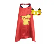 Kids Pikachu Cape Mask Costume