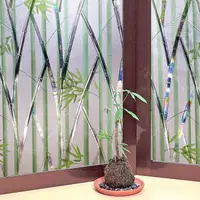 在飛比找森森購物網優惠-日本MEIWA 節能抗UV靜電窗貼46x100cm(竹林風情