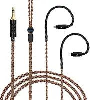Geekria Apollo Single Crystal Copper Upgrade Audio Cable Compatible with Linsoul KZ ZS10 Pro, SIMGOT EM6L, 7Hz x Crinacle Zero:2, KZ ZAS 3.5mm to 0.78mm 2 Pin Replacement Cord (4.9ft / 1.5m)