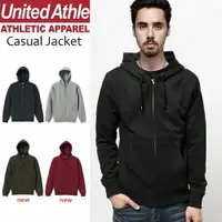 在飛比找樂天市場購物網優惠-日本United Athle素面連帽外套 ZIP JACKE