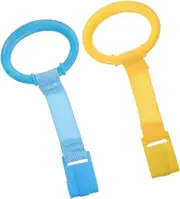 BIUDECO Baby Bed Stand-up Rings Walking Exercise Assistant Toddler Toy for Pull Tabs