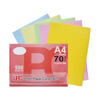 在飛比找momo購物網優惠-【UPC】色影印紙/A4/70g/500張(淺黃 淺藍 淺綠