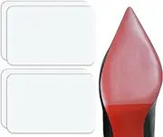 Dr. Foot Shoe Sole Protectors for high-Heels, Self Adhesive Silicone Non-Slip Shoes Cover Bottoms for Women, Clear - 2 Pairs