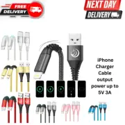 iPhone Charger Cable 2M 2-Pack MFi Certified USB-A to Lightning Fast iOS