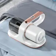 Cordless Mattress Vacuum Cleaner with UV Light, Ultrasonic Technology and HEPA Filter for Deep Cleaning Beds, Mattresses, and Sofas, White