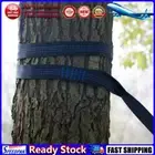 LF# 2pcs Hammock Strap Outdoor Camping Tree Hanging Load Bearing Rope (Blue)