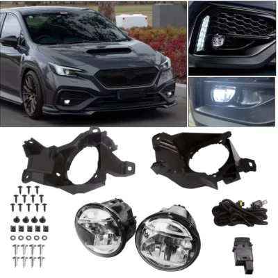 For 2022 2023 2024 Subaru WRX LED Front Fog Lights Lamp w/bracket Switch Harness (for: Subaru)