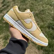 Nike Womens Dunk Low LX Wheat Gold Sail Suede Women Sz 7 DV7411-200 New