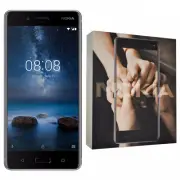 BNIB 5.3" Nokia 8 Single-SIM TA-1012 64GB Silver Android Factory Unlocked 4G OEM