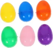 PRETYZOOM 12pcs Fillable Plastic Easter Eggs Realistic Egg Shape Twist Open Easter Toys for Hunts Party Decorations