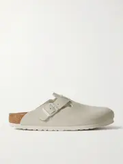 [Birkenstock] Birkenstock - Boston Suede Clogs - White - IT42 IT 42 White
