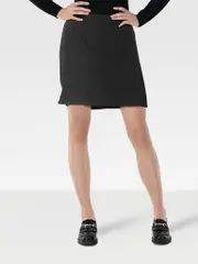 Black Mini A-Line Skirt