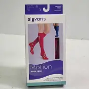 Sigvaris Motion 412 High Tech Knee High Compression Socks - 20-30 mmHg Pink Rose