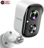 Wireless Cameras for Home and Outdoor Security, 1080P Battery Powered HD Wifi Ou