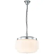 Chrome Hawthorn Chain Pendants Lighting Period Art Deco StKilda Lights Inspirations