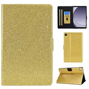 For Samsung Galaxy Tab A9+ Glitter Pu Leather Case Card Slots Stand Protective Cover
