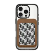 Snappy MagSafe Wallet Snappy™ BioVeg Wallet MagSafe Compatible Vintage black white woodland watercolor foliage pattern