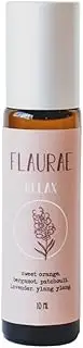 Flaurae Relax Essential Oil Roll-On with Orange Oil and Lavender Oil 10 ml