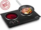 CUSIMAX 2400W Double Electric Ceramic Hot Plate – Portable Infrared Cooktop