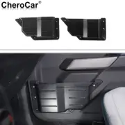Car Front Door Pocket Storage Net Side Box Organizer for 2021+ Ford Bronco Black