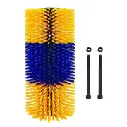 Livestock Scratch Brushes, 17.5 X 7.5 Inch Soft Horse Cow Scratcher Full Massage Brush, Relieve Itc BlueYellow