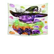 Witchy Halloween Lil Dragon Tapestry