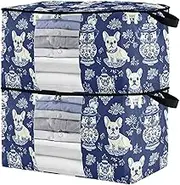 sanluoli 60L 2 Pack Under Bed Shoe Organizer with Reinforced Handles, clear window Closet Organizers And Storage Drawers