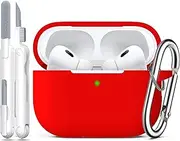 R-fun Compatible with AirPods Pro 2nd/1st Generation Case with Cleaning kit,Full Protective Silicone Compatible with Apple AirPods Pro 2024/2023/2022/2019 Charging Case,Front LED Visible,Sky Blue