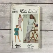 Simplicity 9111 Sewing Pattern Dress Romper Jumpsuit Miss Sz XL UNCUT